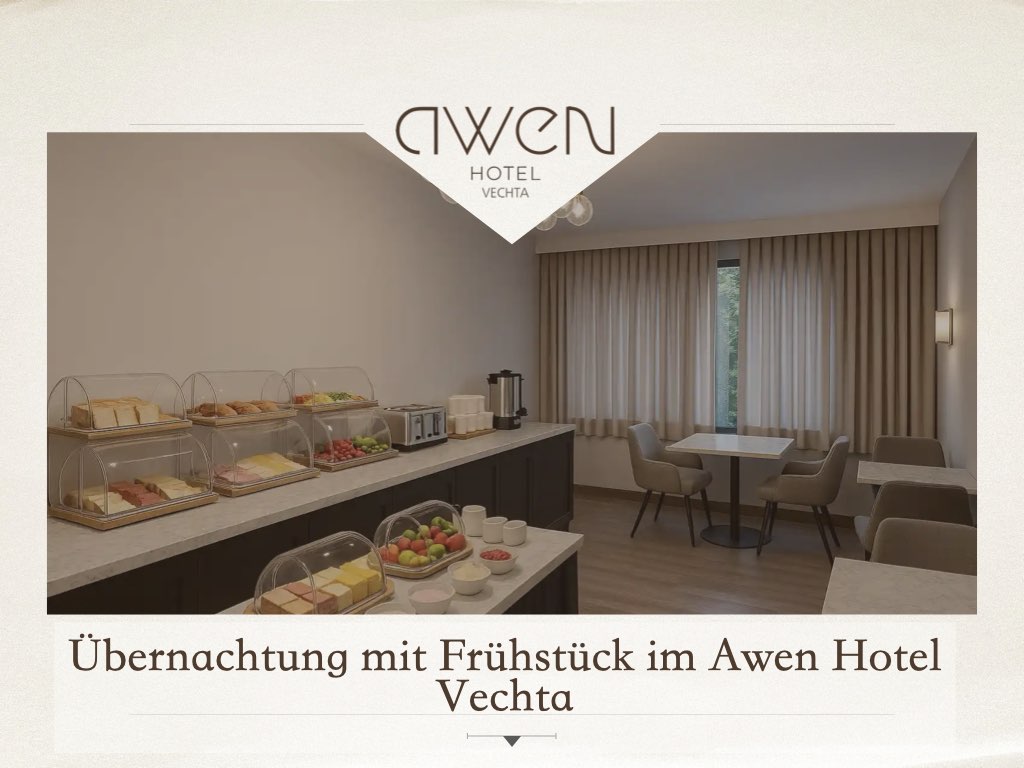 Übernachtung mit Frühstück im Awen Hotel Vechta