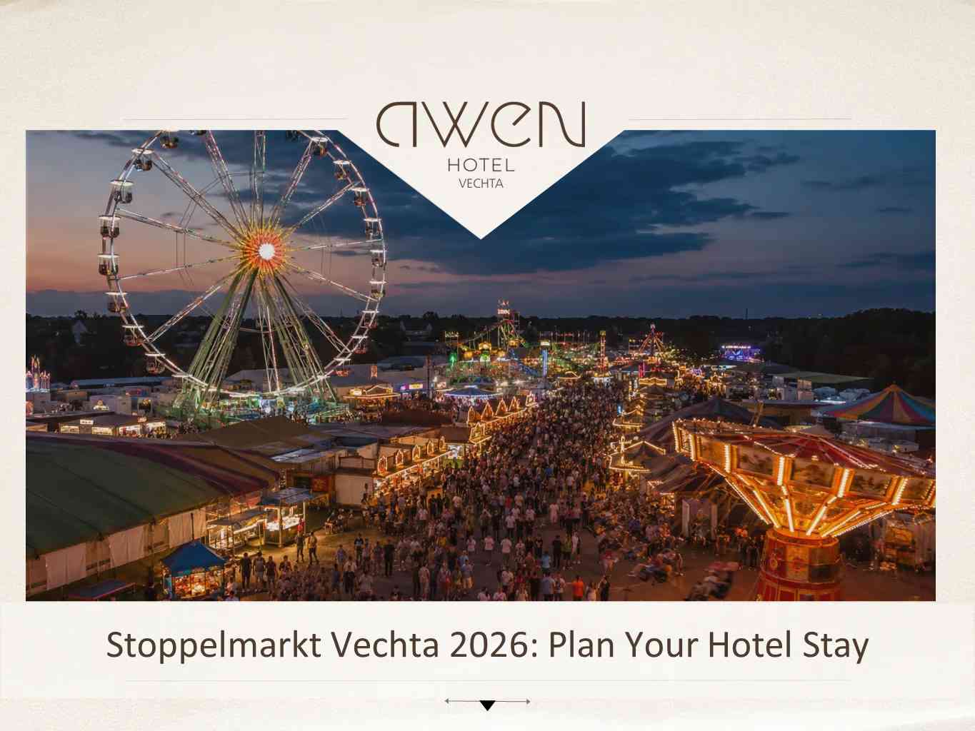 Stoppelmarkt Vechta 2026: Plan Your Hotel Stay