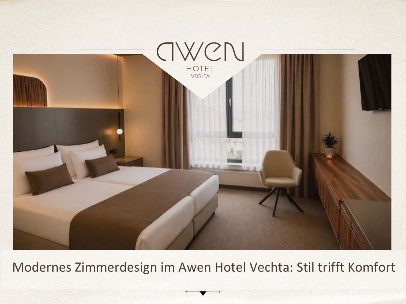 Awen Hotel Vechta: Modernes Zimmerdesign und Komfort